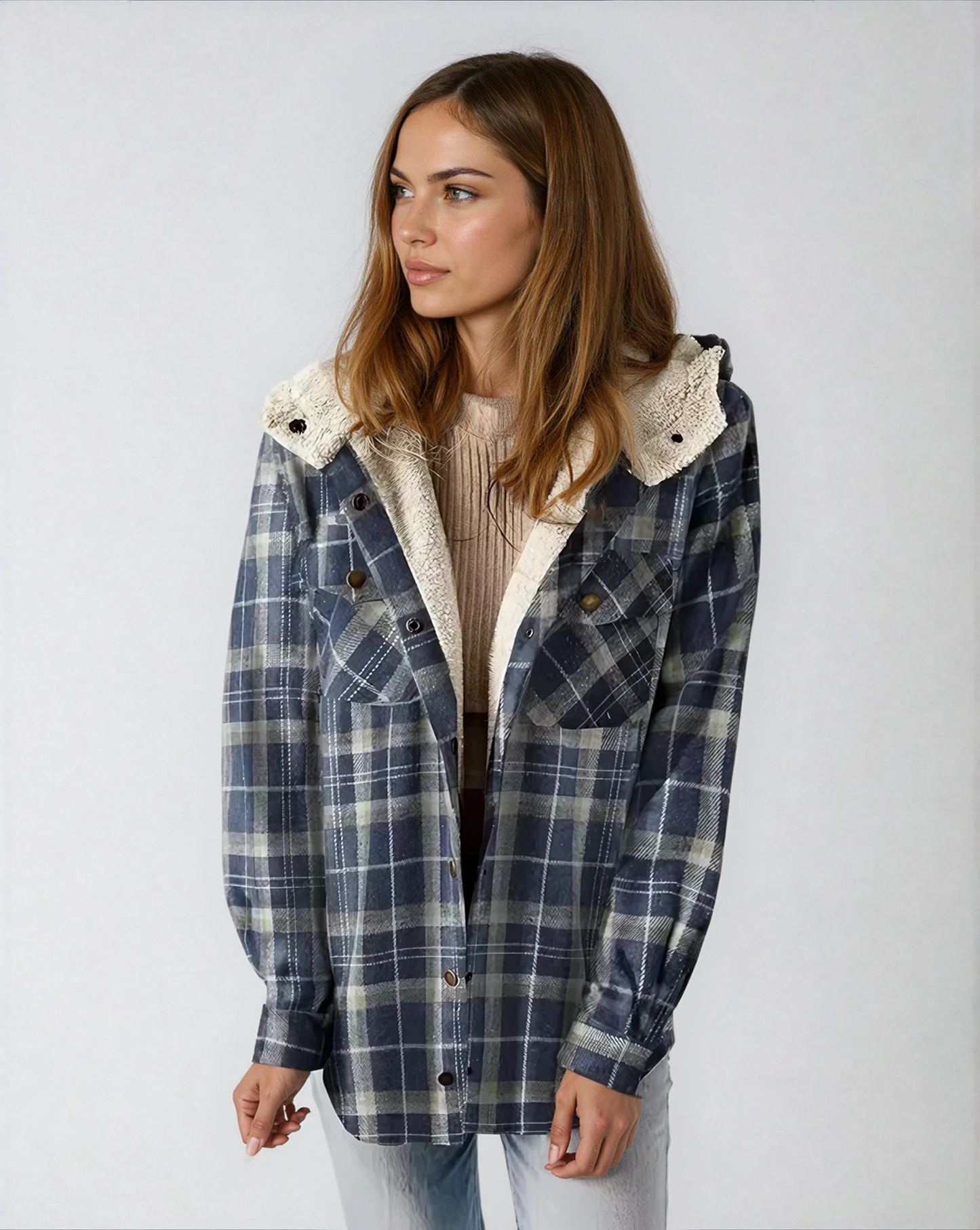 Teddy Lined Fleece Shacket