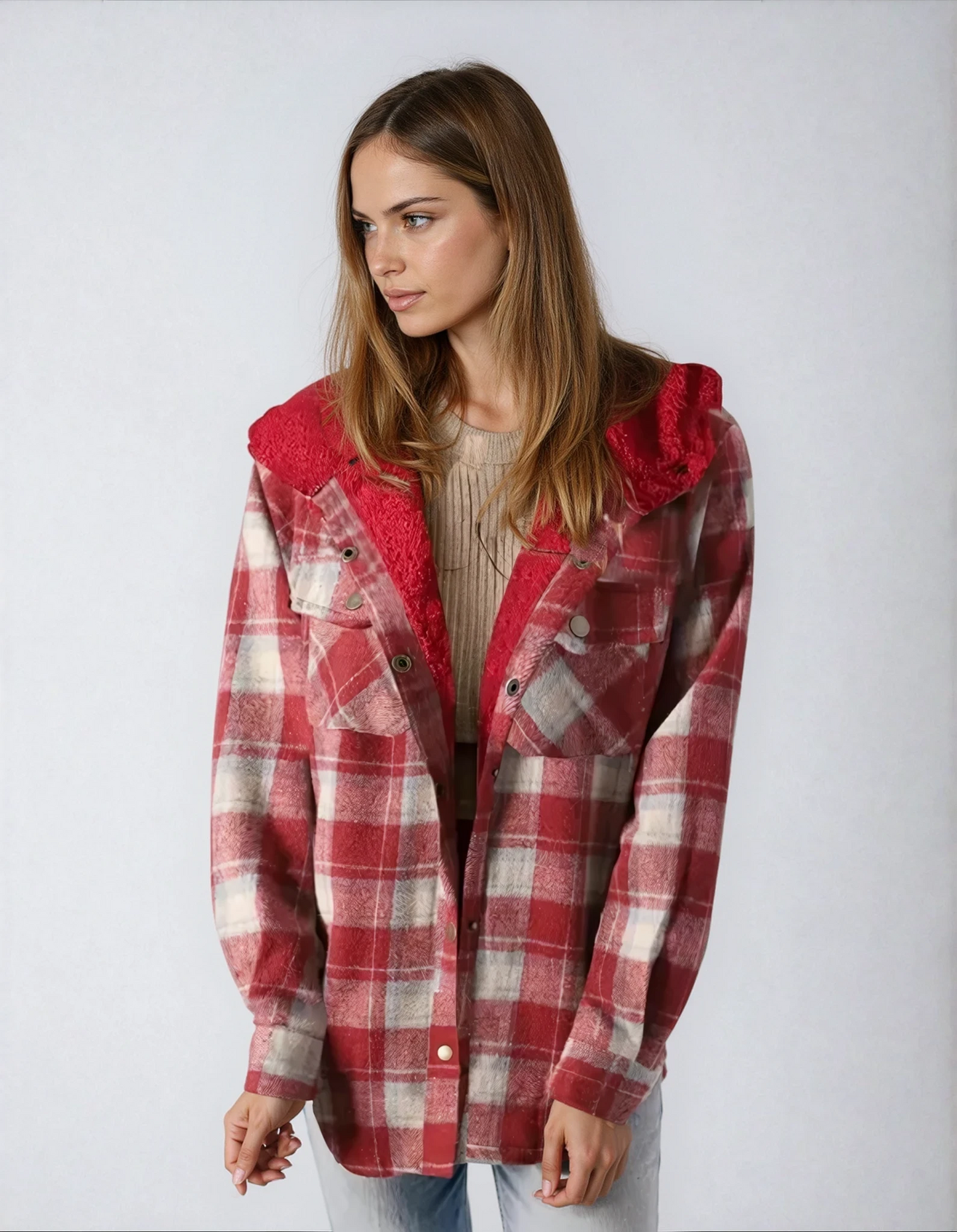 Teddy Lined Fleece Shacket